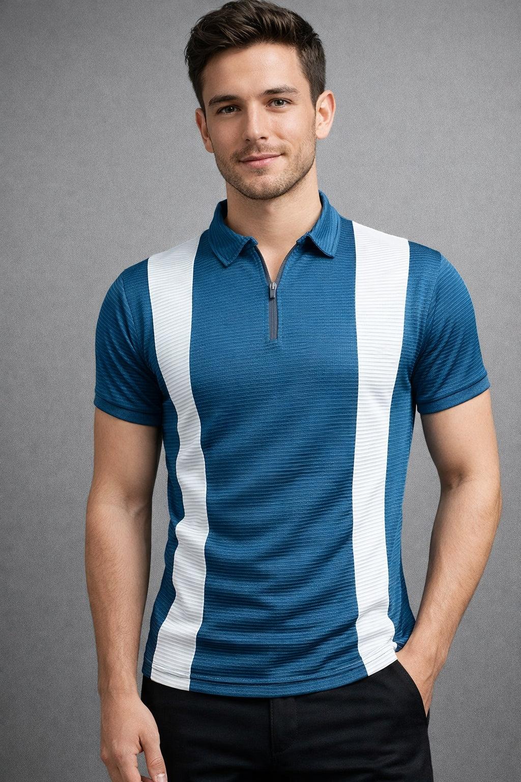 Dressits Dual Stripe Polo